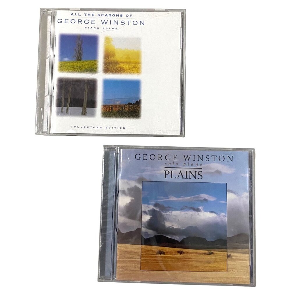 George Winston Solo Piano CD Lot‎ of 2 Plains All the Seasons Collectors Edition